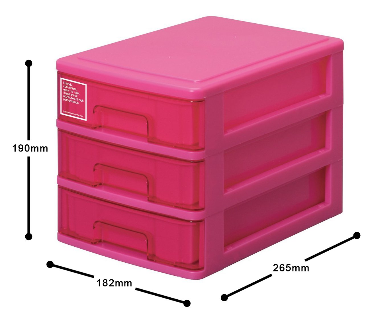Amazon.co.jp: サンコープラスチック(SankoPlastic) 小物収納3段